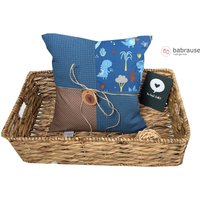 Kissen Mit Name Personalisierbar Dino Blau Patchworkkissen Für Dein Baby Oder Kind Kissen Mit Name Personalisierbar Dino Blau Patchworkkissen Für Dein Baby Oder Kind von babrause