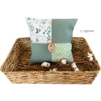 Kissen Mit Name Personalisierbar Eukalyptus Salbei Patchworkkissen Für Dein Baby Oder Kind Kissen Mit Name Personalisierbar Eukalyptus Salbei Patchworkkissen Für Dein Baby Oder Kind von babrause