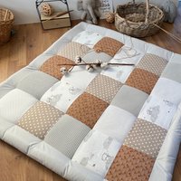 Patchwork Krabbeldecke Mit Name Personalisiert Traumland Kupfer Weiß Grau Waffelpique Krabbelmatte Spielmatte Patchwork Krabbeldecke Mit Name Personalisiert Traumland Kupfer Weiß Grau Waffelpique Krabbelmatte Spielmatte von babrause
