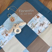 Waffelstoff Krabbeldecke Mit Name Wolkenstürmer Blau Krabbelmatte Laufstallmatte Waffelstoff Krabbeldecke Mit Name Wolkenstürmer Blau Krabbelmatte Laufstallmatte von babrause