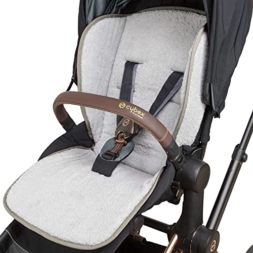 Babysanity® Weicher, universeller Sitzverkleinerer für Neugeborene, weiche Polsterung, Bezug aus Frottee, 100 % Baumwolle, seitliche Abdeckung, hergestellt in Italien, Grau von baby idea