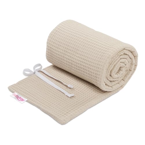 babybay Baby Kantenschutz Waffelpiqué (Made in EU) - Bettschutz in vielen Farben und Größen, 100% Baumwolle, Oeko-Tex 100 (Sand, für Modell Maxi, Boxspring und Comfort Plus) von babybay