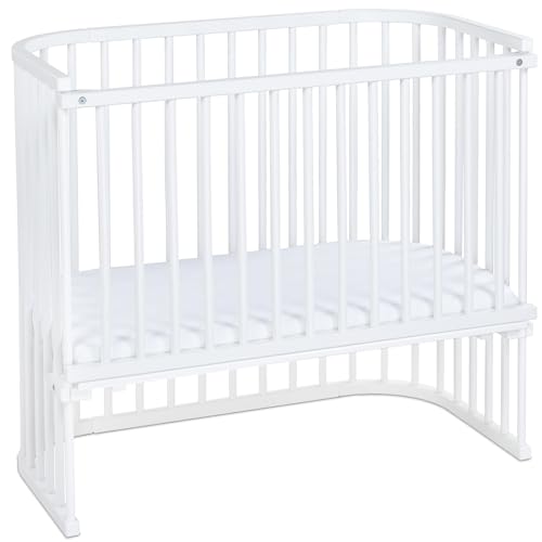 babybay Boxspring XXL Beistellbett, weiß lackiert, Kinderbettset von babybay