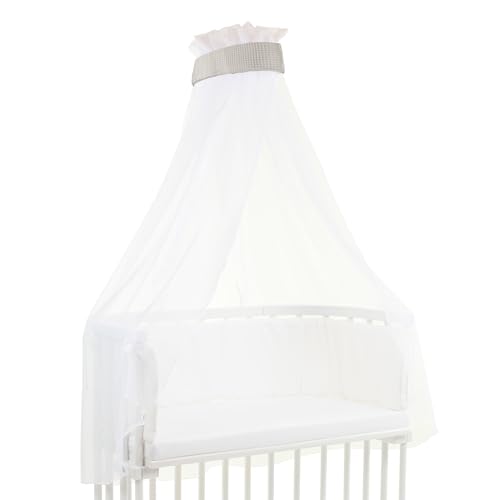 babybay Himmel Waffelpiqué mit Band passend für alle Modelle bis 96 cm Länge, weißgrau babybay Himmel Waffelpiqué mit Band passend für alle Modelle bis 96 cm Länge, weißgrau von babybay