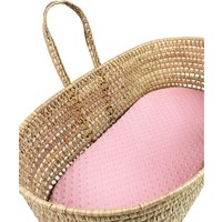 Baby Pink Minky Dot - Spannbettlaken Nach Maß von babymosesbasket