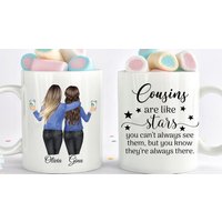 Cousin Geschenk, Geburtstagsgeschenke, Personalisiertes Geschenk Für Cousine, Weihnachten Benutzerdefinierte Tasse, Soul Sisters Freunde von babysdreamworld