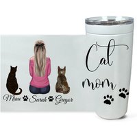 Katzen Mama Becher, 20 Oz Katzenbecher, Geschenk, Katzenliebhaber Mama, Crazy Cat Lady von babysdreamworld