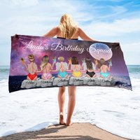 Personalisierte Geburtstagsgeschenk, Mädchen Reise Handtuch, Geburtstag Strand Freundschaft Handtuch Geschenk, Ausflug, Urlaub Geschenk von babysdreamworld