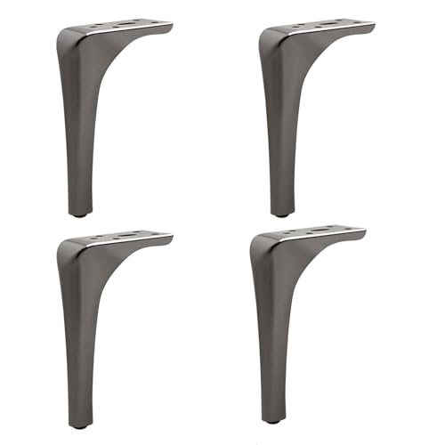 bacedifo Dreieckiger Tischbeine Aus Metall Verstärkte Auflagefläche Mehrere Befestigungslöcher Wasserfest Und Rostfrei mit rutschfeste Geräuschlose Fußmatte Höhe 5.1"/5.9"/7.1" von bacedifo