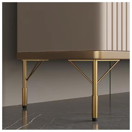 bacedifo Dreieckiger Tischrahmen Couchtisch/TV-Schrank/Sofabeine/Badezimmerschrank-Stützbeine Edelstahlmaterial Wasserdicht Und Verschleißfest (2er-Set) von bacedifo