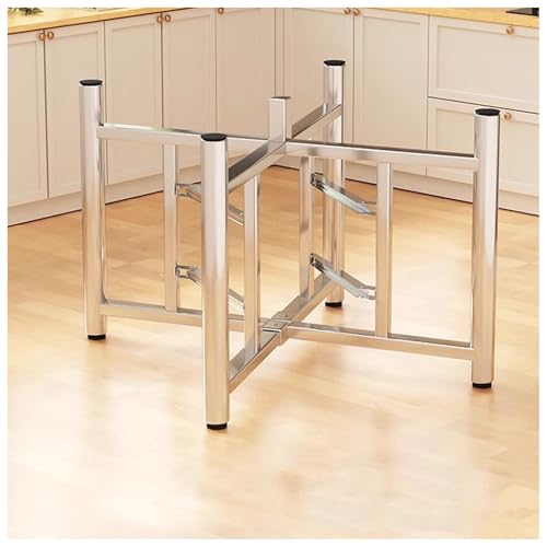 bacedifo Faltbares Federgestell Großformatiges Tischgestell/Esstisch/Konferenzschreibtischgestell Metallgestell Für Outdoor-Camping Schwerer Sockel Höhe 28.7" Tragkraft 250 Kg von bacedifo