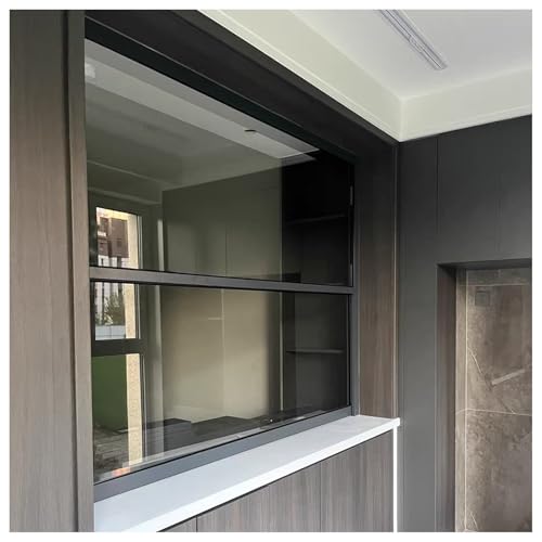 bacedifo Innenräume Schiebefenster Nach Oben Und Unten Verschiebbar Aus Aluminiumlegierung mit Gehärtetem Glass Kann Beliebig Arretiert Werden Lüftungsfenster von bacedifo