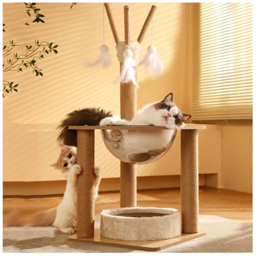 bacedifo Multifunktionaler 2-stöckiger Kratzbaum 3 Sisalpfosten Verstärkter Rechteckiger Sockel mit Klarem Katzennapf Aus Acryl Hängekugel Geeignet Für Katzen Jeden Alters bacedifo Multifunktionaler 2-stöckiger Kratzbaum 3 Sisalpfosten Verstärkter Rechteckiger Sockel mit Klarem Katzennapf Aus Acryl Hängekugel Geeignet Für Katzen Jeden Alters von bacedifo
