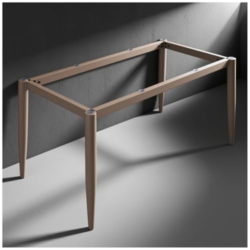 bacedifo Rechteckiger Metalltischrahmen mit Querstrebenverstärkung Tragkraft 500 Kg Stützfuß Für Schreibtische/Couchtische/Esstische Wasserfest Höhe 28.3" von bacedifo