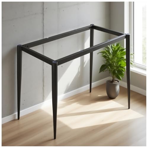 bacedifo Rechteckiger Metalltischrahmen mit Querstrebenverstärkung Tragkraft 500 Kg Stützfuß Für Schreibtische/Couchtische/Esstische Wasserfest Höhe 28.3" von bacedifo
