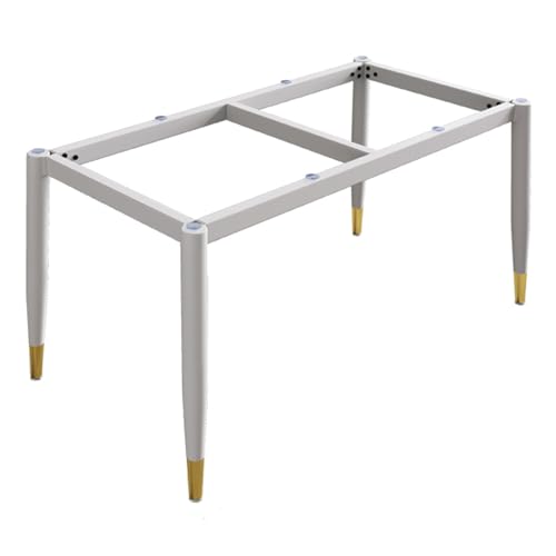 bacedifo Rechteckiger Metalltischrahmen mit Querstrebenverstärkung Tragkraft 500 Kg Stützfuß Für Schreibtische/Couchtische/Esstische Wasserfest Höhe 28.3" von bacedifo