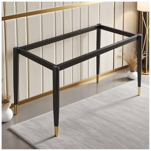 bacedifo Rechteckiger Metalltischrahmen mit Querstrebenverstärkung Tragkraft 500 Kg Stützfuß Für Schreibtische/Couchtische/Esstische Wasserfest Höhe 28.3" von bacedifo