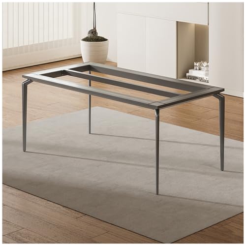 bacedifo Solides Rechteckiges Tischgestell Aluminiumlegierung Verbreiterte Querstrebe Esstisch/Konferenztisch/Schreibtisch Höhe 28.9" Wasserfest Und Verschleißfest von bacedifo