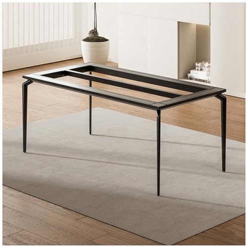 bacedifo Solides Rechteckiges Tischgestell Aluminiumlegierung Verbreiterte Querstrebe Esstisch/Konferenztisch/Schreibtisch Höhe 28.9" Wasserfest Und Verschleißfest von bacedifo