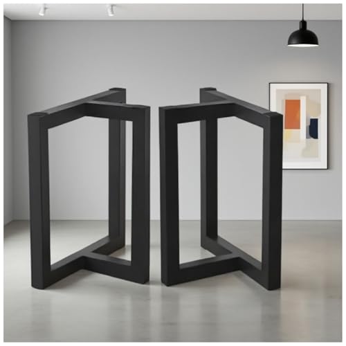 bacedifo T-förmiger Metall-Tischrahmen Tragkraft 300 Kg Höhe 28.3" Geeignet Für Schreibtisch-/Esstisch-/Bürotischgestelle Couchtisch-/Bartheken-/Stützrahmen Wasserfest Und Verschleißfest (2er-Set) von bacedifo