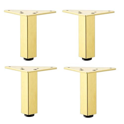 bacedifo Tischbeine Aus Aluminiumlegierung Möbel Tischbein Verstärkte Auflagefläche Einstellbare 1 Centimeters Geräuschlose Füße Wasserdicht Einfache Montage von bacedifo