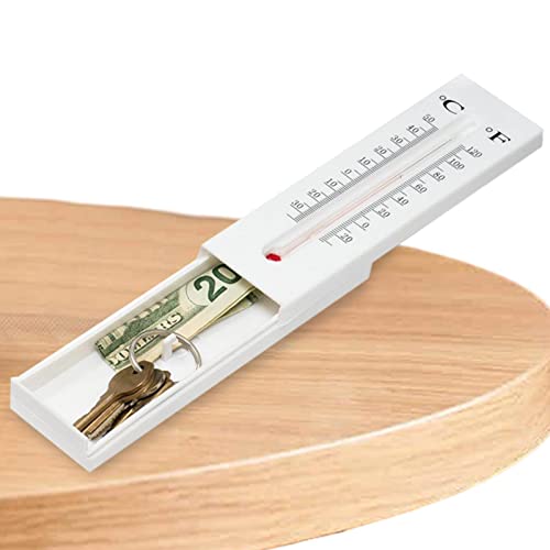 backlight Aufbewahrungsbehälter für Wertsachen - Money Hider mit wandmontiertem Design,Faux Thermometer Hiding Storage, Secret Hiding Safe Lock Box für Code Lock Spardose von backlight