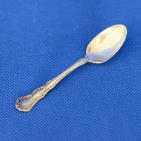 Alte Atlanta | Aka Irving Sterling Silber Demitasse Löffel Von R. Wallace & Sohn - Vintage Küche Besteck Silberwaren von backstashandbygones