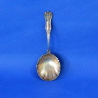 Große Massive Shell Auflauf Löffel - Ashford Muster 1847 Rogers Bros. Silberplatte Servierlöffel 1905 von backstashandbygones