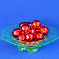 Trim A Home Mercury Glas Weihnachtsbaumschmuck - Set Von 16 Kugel Oder Ornamente in Rot Hergestellt Den Usa Für Kmart Holiday Décor von backstashandbygones