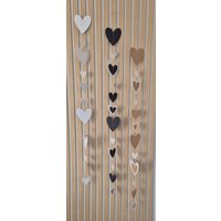 Girlande Herz, Papiergirlande Hochzeit, Fensterdeko Fensterbild Valentinstag Dekoration. Zum Aufhängen von bagsnap