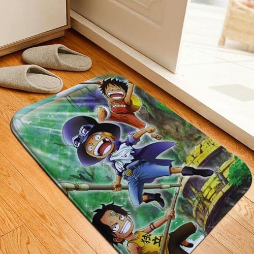 Bodenmatte Cartoon bedruckter Teppich Toilettenteppich Flanell rutschfeste saugfähige Dusche Badezimmerteppich Badematte B3744 60 × 90 cm von bailongma