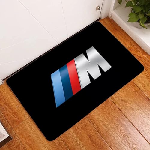 bailongma B-MW Power Pattern Fußmatten Eingangstürmatte Moderne Heimdekoration Teppich Flanell Teppich G2397 80×120CM von bailongma
