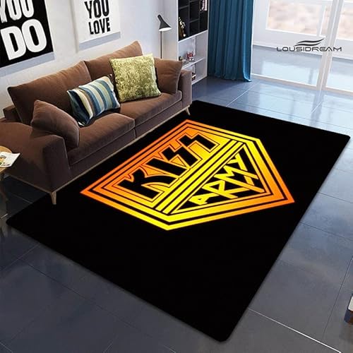 bailongma Kiss Print Flanell Teppich Spielzimmer Wohnzimmer Schlafzimmer Anti-Rutsch Band Teppich Fotografie Requisiten Geburtstagsgeschenk M1546 120×160CM von bailongma