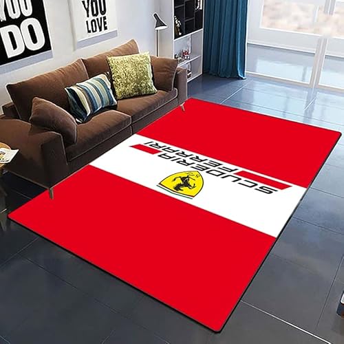 bailongma Rennsport Super Auto Großer Teppich Autoteile Teppich Schlafzimmer Teppich Badematte Weiche Dekoration M2064 140×200CM von bailongma