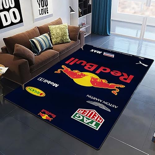 bailongma Rennsport Super Auto Großer Teppich Cartoon Weiß 40x60 cm von bailongma
