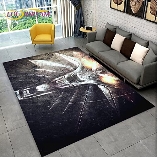 bailongma W-Itcher Spiel Gamer Anime Teppich Flanell Teppich Türmatte Dekor rutschfeste Bodenmatte D2229 80×120CM von bailongma