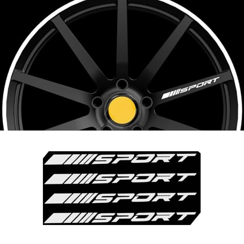 bairuibin Auto Felgen Aufkleber Set für Au-di e-tron GT 2021-2021 2022 2023 2024 2025 J1,Rad Sticker Sport Design,Felgen Dekoration Styling,Auto Felgen Styling Sticker,Felgen Rand Dekoration,B von bairuibin