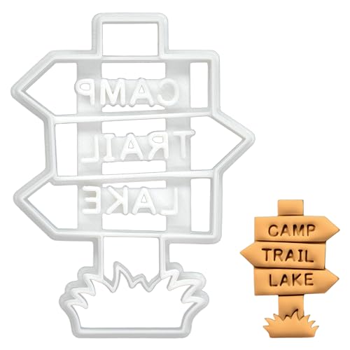 BAKERLOGY Wanderweg Schild Ausstechform - Detailliertes Keksausstecher-Design zum Backen und Basteln, ideal für Fondant, Teig, Ton BAKERLOGY Wanderweg Schild Ausstechform - Detailliertes Keksausstecher-Design zum Backen und Basteln, ideal für Fondant, Teig, Ton von bakerlogy