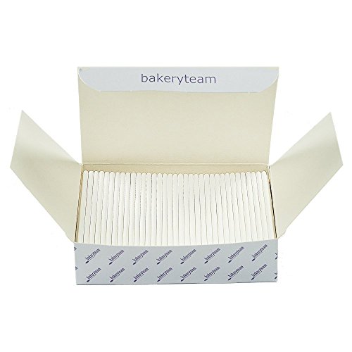 bakeryteam Cake Pop Sticks 350 Stück 10 cm lang weiß von bakeryteam