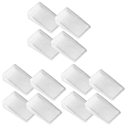 12 Stücke Möbel Nivellierscheiben- Multi PVC Gummi Keilscheibe Tischscheiben Home DIY Keilplätze (Größe S) von balacoo