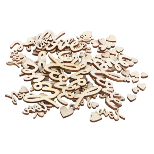 Balacoo 100 Stück Teiliges Herzförmige Holzchips Valentinstag Hochzeit Tischdeko Holzherzen Bastelmaterial Romantische Dekoration für Party und DIY Geschenke Balacoo 100 Stück Teiliges Herzförmige Holzchips Valentinstag Hochzeit Tischdeko Holzherzen Bastelmaterial Romantische Dekoration für Party und DIY Geschenke von balacoo