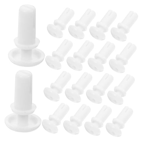 Balacoo 100 Stück Weiße Kunststoff Spreiznieten für Autos Push Befestigungsclips Stabile Nylon Karosserie Clips Vibrationsdämpfend Schnelle Montage für Stoßstangen und Verkleidungen von balacoo