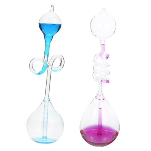 Balacoo 2 Stück Teiliges Thermometer Sanduhr Dekoratives Kreatives Flüssigkeits Timer Wissenschaftliches Experiment Beruhigende Bewegung Einzigartiges Kunsthandwerk für Wohn und Balacoo 2 Stück Teiliges Thermometer Sanduhr Dekoratives Kreatives Flüssigkeits Timer Wissenschaftliches Experiment Beruhigende Bewegung Einzigartiges Kunsthandwerk für Wohn und von balacoo