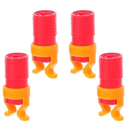 Balacoo 4 Stück ABS-Schraubenhalter-Klemme: Kunststoff-Schraubzwinge für Bohrer, passend für Schraubendreher mit einem Durchmesser von 6–8 mm, Holzbearbeitungs-Haltewerkzeug (rot) von balacoo