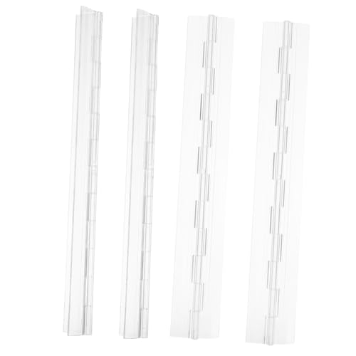 Balacoo 4 Stück Teiliges Acryl Klavierband Transparent Verstärktes Scharnier für DIY Holzboxen Schmuckkästen und Vitrinen Bruchsicher Leicht zu Montieren Vielseitig Einsetzbar Glatte von balacoo