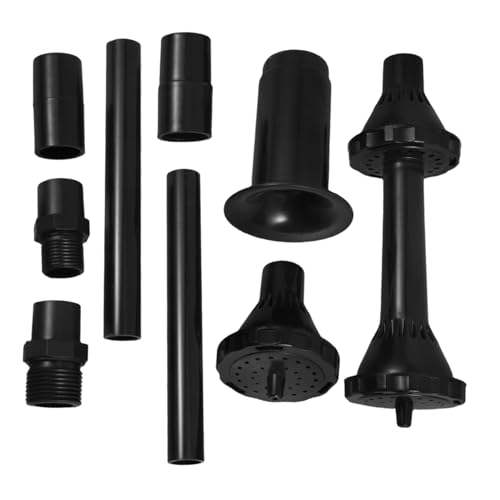 Balacoo 9 Stück Teiliges Fontänendüsen Set für Tauchpumpe Langlebige Kunststoff Sprühaufsätze Variierende Springbrunnen Effekte Geeignet für Teich Aquarium Garten und Pool von balacoo