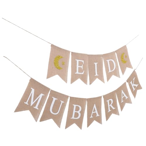 Balacoo Eid Mubarak Banner Teiliges mit Schnur Leichte Ramadan Party Deko für Restaurant Stilvolle und Kreative Eid Feier Hintergrundgirlande aus Hochwertigem Leinen Balacoo Eid Mubarak Banner Teiliges mit Schnur Leichte Ramadan Party Deko für Restaurant Stilvolle und Kreative Eid Feier Hintergrundgirlande aus Hochwertigem Leinen von balacoo