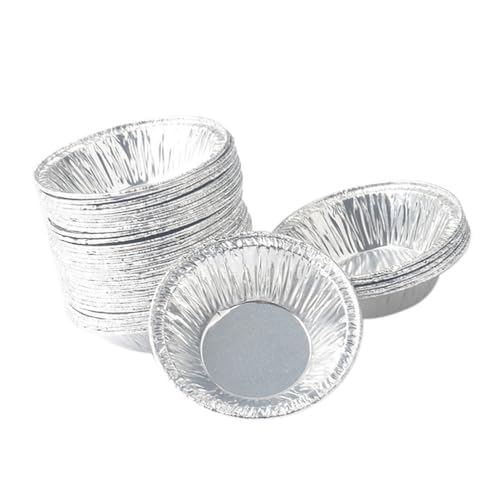 Balacoo Einweg-Folienförmchen, runde Eierkuchen-Backförmchen, Backförmchen aus Aluminiumfolie für Muffins und Cupcakes, 7,5 cm, 250 Stück Balacoo Einweg-Folienförmchen, runde Eierkuchen-Backförmchen, Backförmchen aus Aluminiumfolie für Muffins und Cupcakes, 7,5 cm, 250 Stück von balacoo