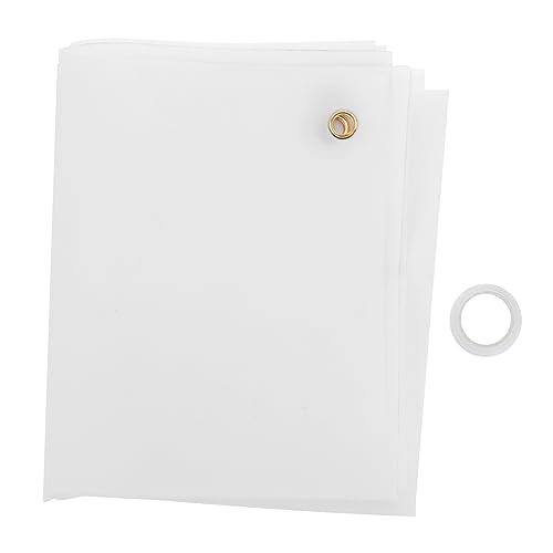 Balacoo Großes Weißes Polyester Banner Blanko zum Bemalen Wetterfest und Reißfest DIY Hängendes Schild für Indoor Outdoor Events Büro Partys und Geschäft Dekoration von balacoo