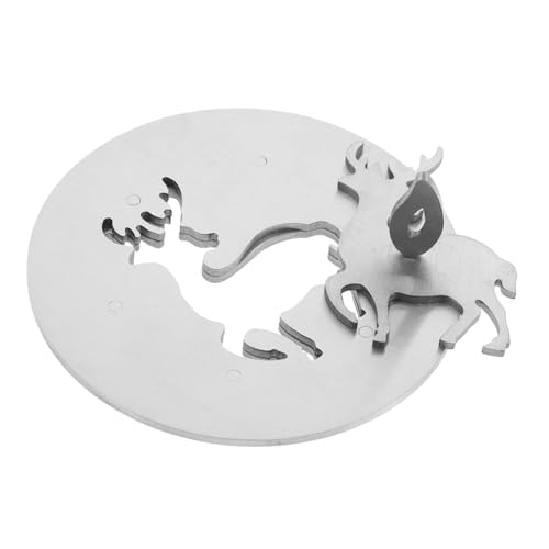 Balacoo Kerzendeckel mit Elchmotiv Wind und Staubdichte Kerzenglas Abdeckung Fördert Gleichmäßiges Wachs Schmelzen Vielseitiger Kerzenlöscher und Duftkerzen Topper von balacoo